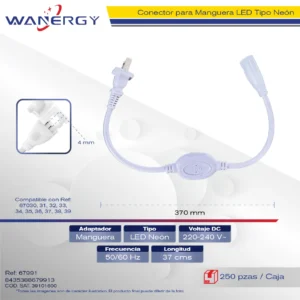 ADAPTADOR MANGUERA LED NEON 715 4A 715