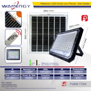 REFELECTOR LED SOLAR 200W 200W