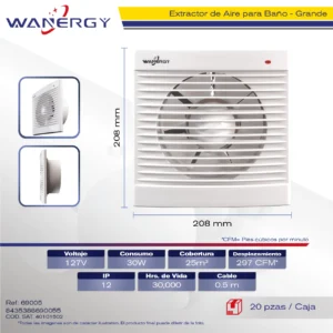 EXTRACTOR DE AIRE PARA BAÑO