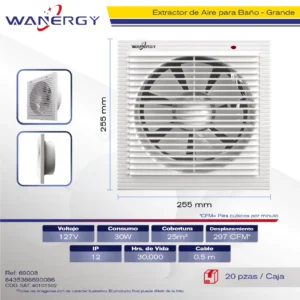 EXTRACTOR DE AIRE PARA BAÑO