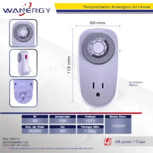 TEMPORIZADOR (TIMER) PARA 24 HORAS TU-30A
