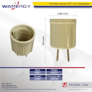 SOCKET CON ADAPTADOR