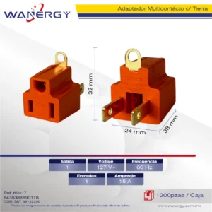 CONVERTIDOR ADAPTADOR EUROPEO A AMERICANO
